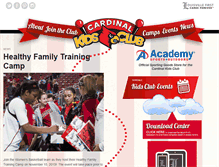 Tablet Screenshot of cardinalkidsclub.com